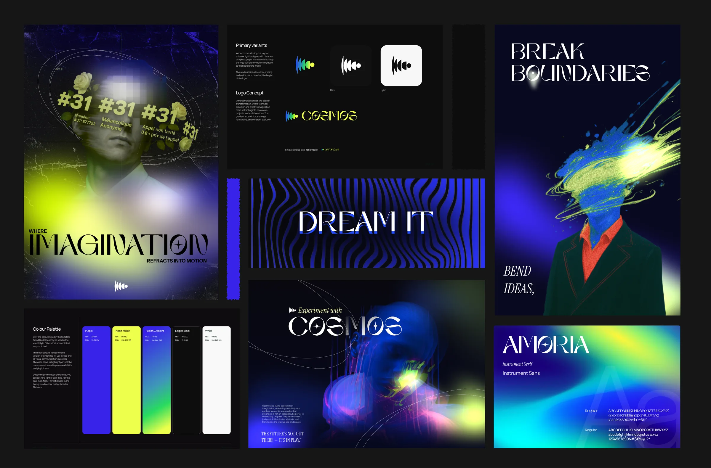 Cosmos branding moodboard